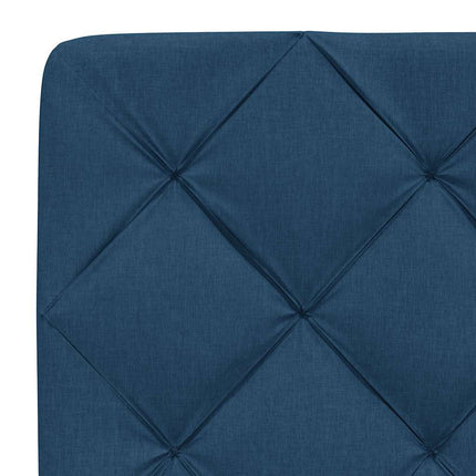 Giroletto senza Materasso Blu 140x200 cm in Tessuto