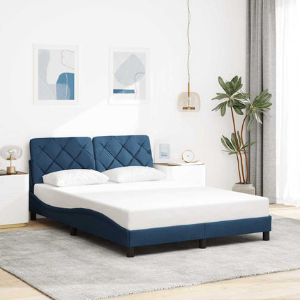 Giroletto senza Materasso Blu 140x200 cm in Tessuto