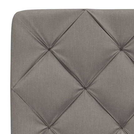 Letto con Materasso Tortora 90x200 cm in Tessuto