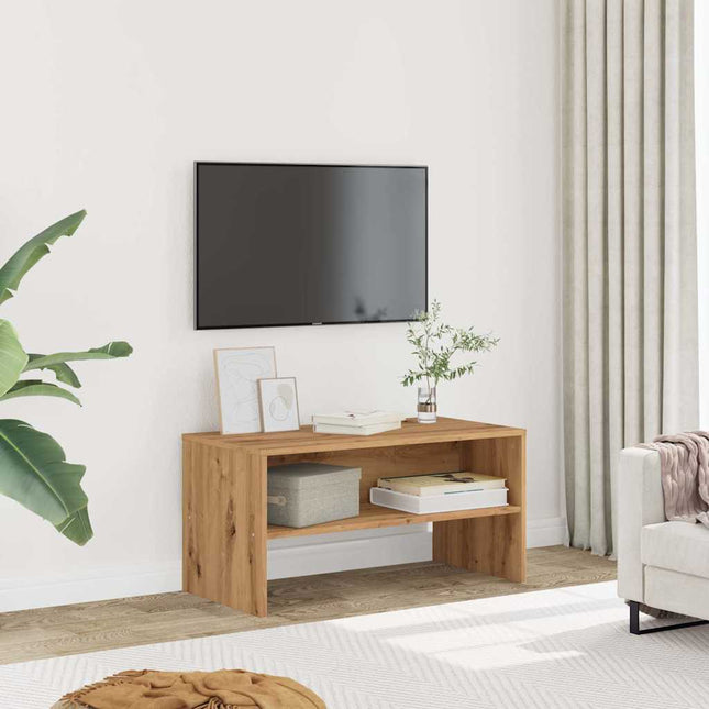 Mobile Porta TV Rovere Artigianale 80x40x40 cm Multistrato