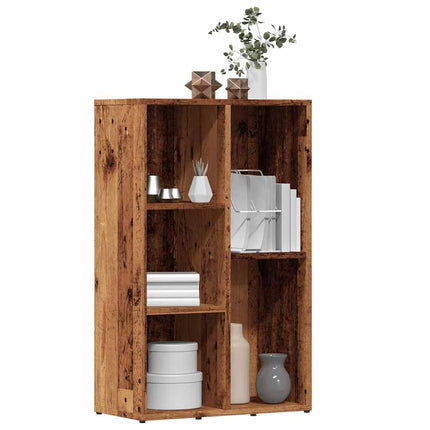 Libreria Legno Antico 50x25x80 cm in Legno Multistrato