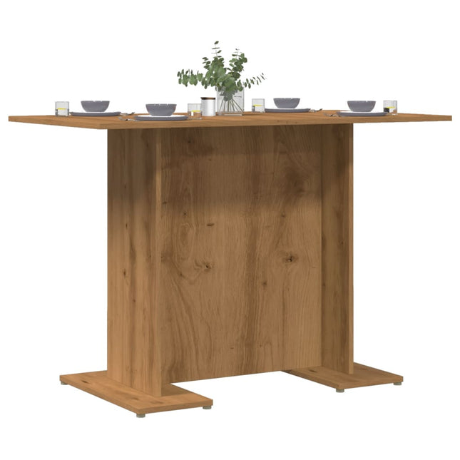 Tavolo Pranzo Rovere Artigianale 110x60x75 cm Legno Multistrato