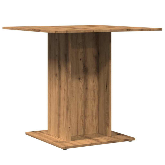 Tavolo Pranzo Rovere Artigianale 80x80x75 cm Legno Multistrato