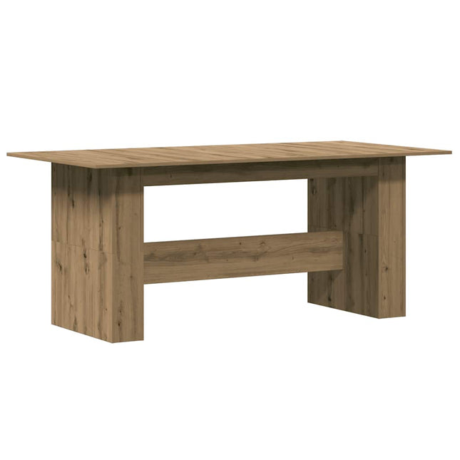 Tavolo da Pranzo Rovere Artigianale 180x90x76 cm in Truciolato