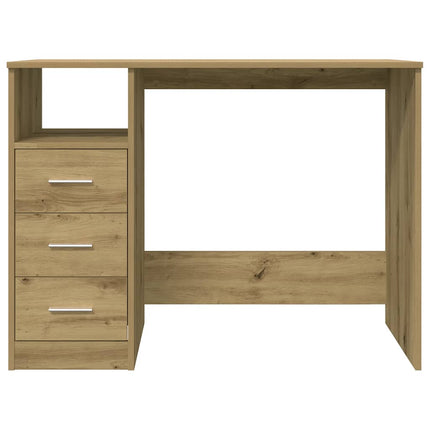 Scrivania Rovere Artigianale 102x76x50 cm in Legno Multistrato