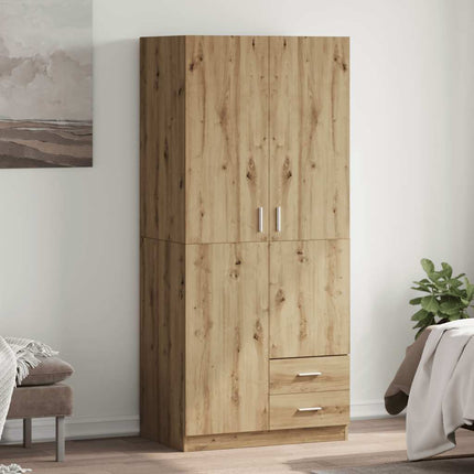 Armadio Rovere Artigianale 80x52x180 cm in Legno Multistrato