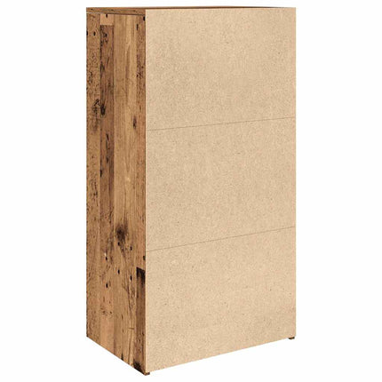 Credenza con 6 Cassetti Legno Antico 50x34x96 cm in Truciolato