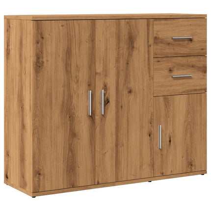 Credenza Rovere Artigianale 91x29,5x75 cm in Legno Multistrato
