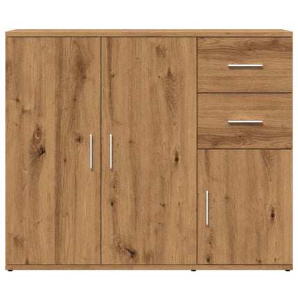 Credenza Rovere Artigianale 91x29,5x75 cm in Legno Multistrato