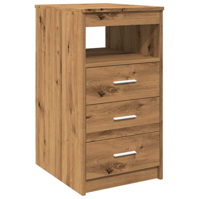 Cassettiera Rovere Artigianale 40x50x76 cm in Truciolato