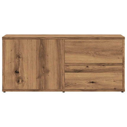 Mobile Porta TV Rovere Artigianale 80x34x35,5 cm Truciolato