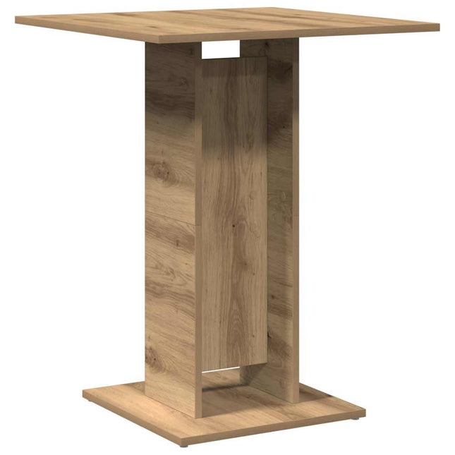 Tavolo da Bistrot Rovere Artigianale 60x60x75 cm in Truciolato