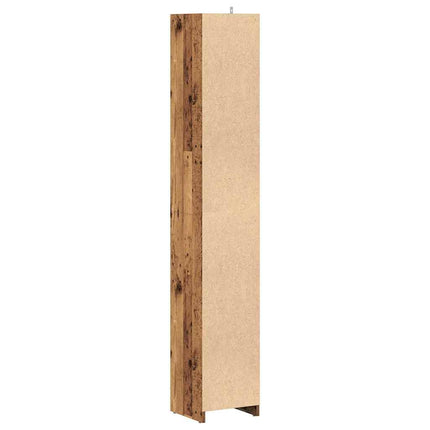 Mobile da Bagno Legno Antico 30x30x183,5 cm in Truciolato