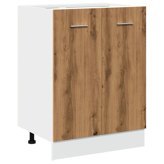 Armadio Inferiore Rovere Artigianale 60x46x81,5 cm Multistrato