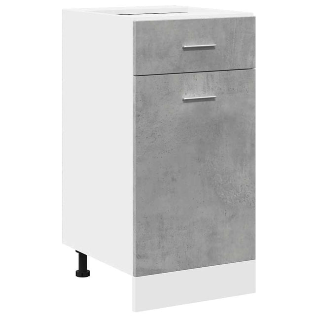 Armadio Inferiore Cassetto Grigio Cemento 40x46x81,5Multistrato