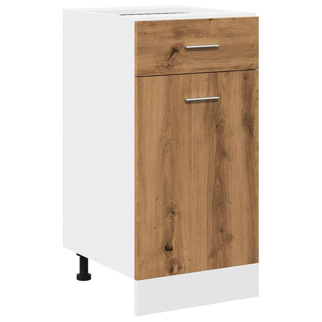 Cassettiera Rovere Artigianale 40x46x81,5 cm Legno Multistrato