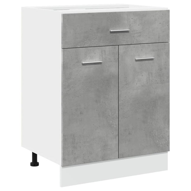 Armadio Inferiore Cassetto Grigio Cemento 60x46x81,5Multistrato