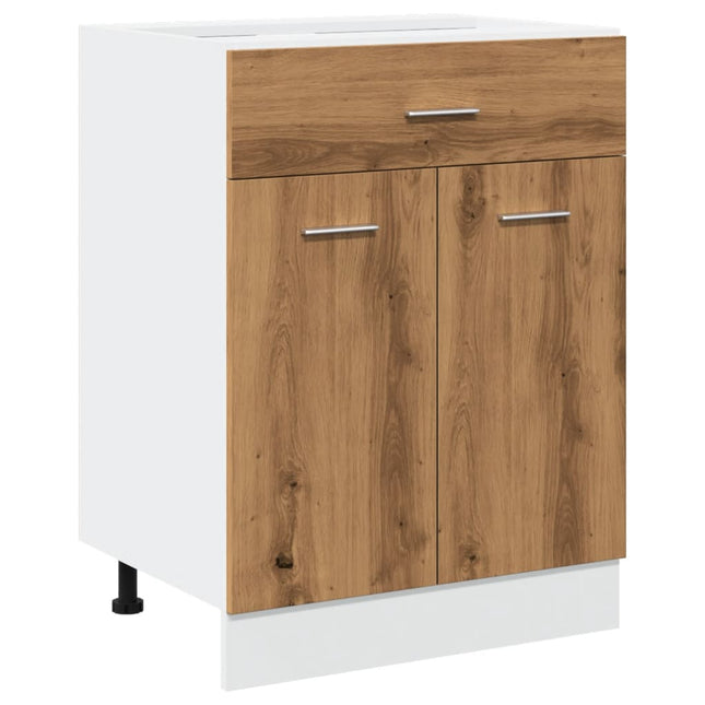Cassettiera Rovere Artigianale 60x46x81,5 cm in Truciolato