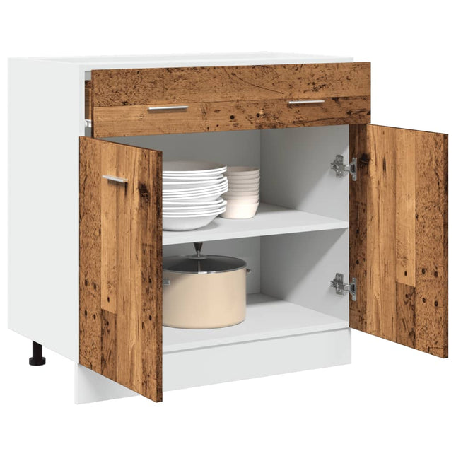 Cassettiera Legno Antico 80x46x81,5 cm Legno Multistrato