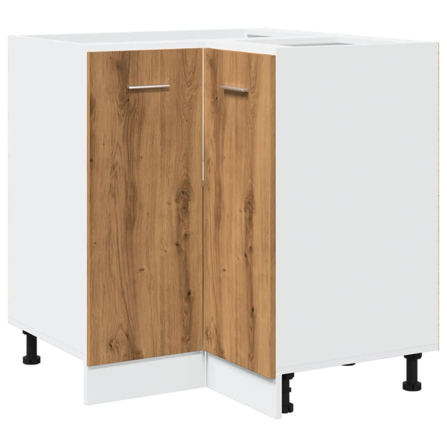 Armadietto Cucina Rovere Artigianale 75,5x75,5x81,5 cm in Legno