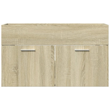 Mobile Sottolavabo Rovere Sonoma 80x38,5x46cm Legno Multistrato