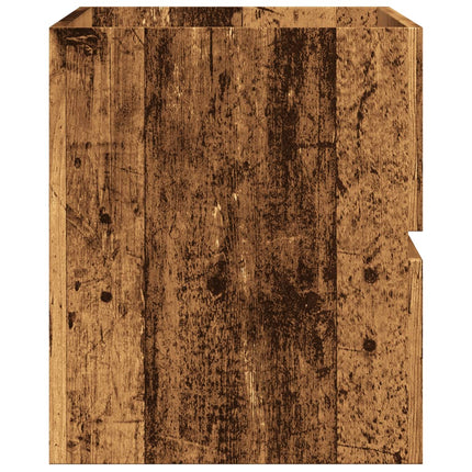 Mobile Pensile da Bagno Legno Antico 80x38,5x45cm in Truciolato