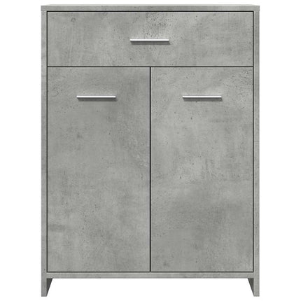 Mobile da Bagno Grigio Cemento 60x33x80 cm in Legno tecnico