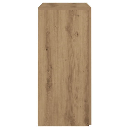 Credenza con Luci LED Artigianale 80x35x75 cm in Truciolato
