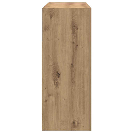 Credenza con Luci LED Artigianale 115,5x30x75 cm in Truciolato