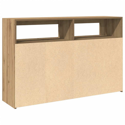 Credenza con Luci LED Artigianale 115,5x30x75 cm in Truciolato