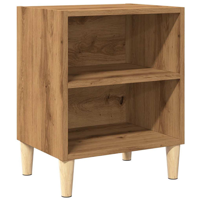 Comodino Rovere Artigianale 40x30x50 cm in Legno Multistrato