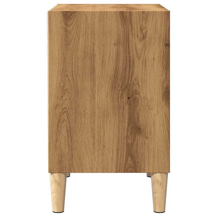 Comodino Rovere Artigianale 40x30x50 cm in Legno Multistrato