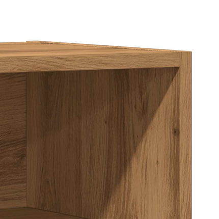 Comodini Rovere Artigianale 2 pz 40x30x50 cm Legno Multistrato