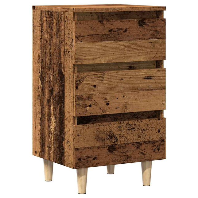 Comodino Legno Vecchio 40x35x69 cm in Legno Multistrato