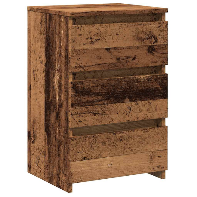 Comodino Legno Antico 40x35x62,5 cm in Legno Multistrato
