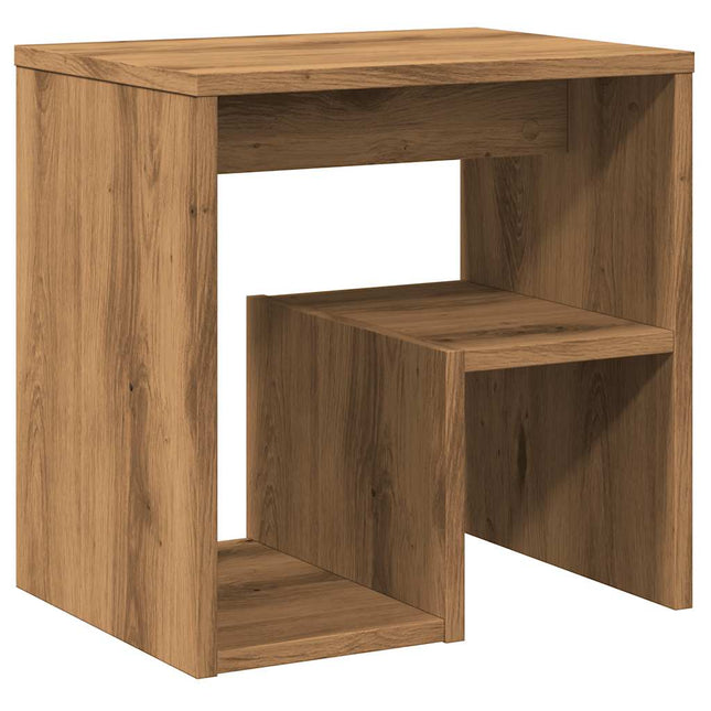 Comodino Rovere Artigianale 40x30x40 cm in Legno Multistrato