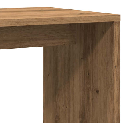 Tavolino Rovere Artigianale 59x36x38 cm in Legno Multistrato