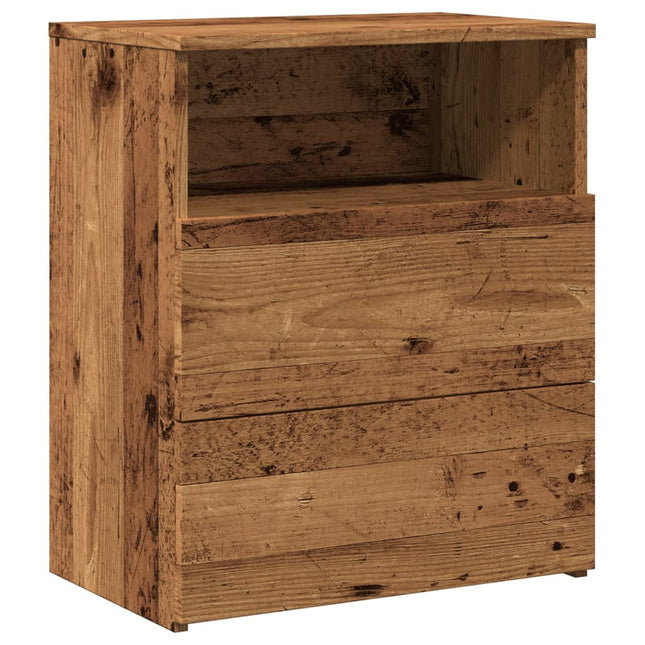 Comodino Legno Antico 50x32x60 cm in Legno Multistrato