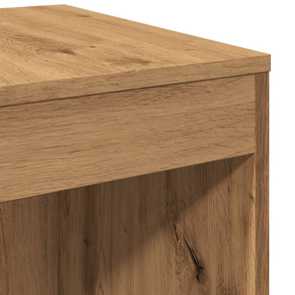 Tavolini Impilabili 3 pz Rovere Artigianale Legno Multistrato