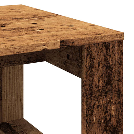 Tavolino Legno Antico 50x50x35 cm in Truciolato