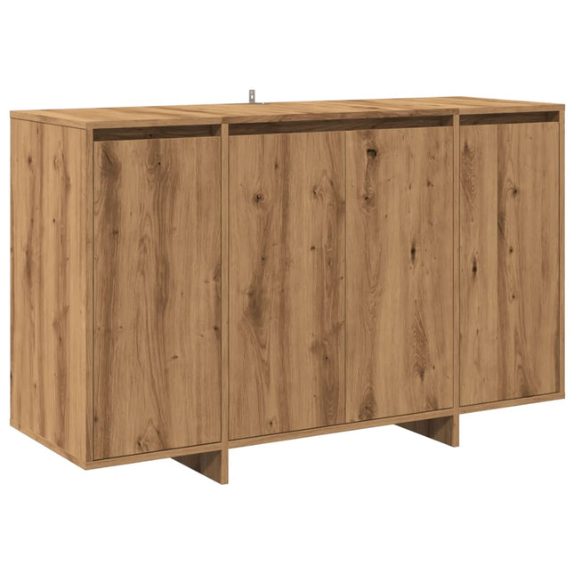 Credenza Rovere Artigianale 120x41x75 cm in Legno Multistrato
