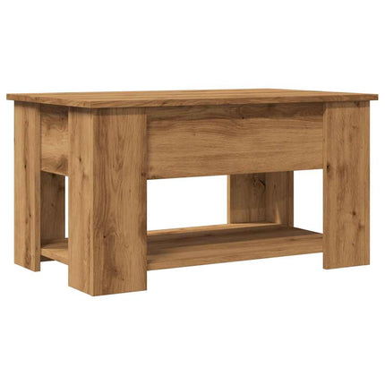 Tavolino da Salotto Rovere Artigianale 79x49x41 cm Truciolato