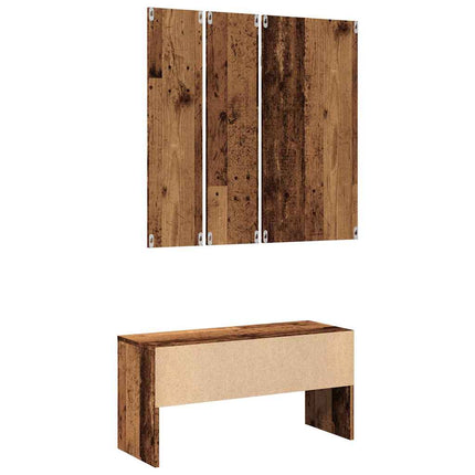 Set di Mobili da Corridoio Legno Antico in Legno Multistrato