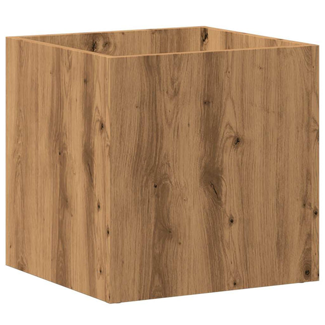 Fioriera Rovere Artigianale 40x40x40 cm in Legno Multistrato