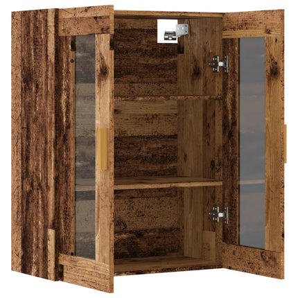 Armadietto Pensile a Parete Legno Antico 69,5x34x90 cm