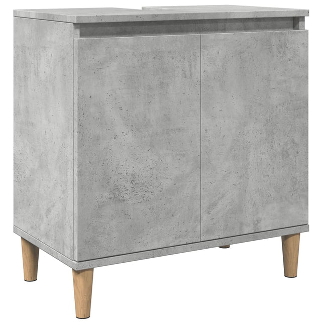 Mobile Lavabo Grigio Cemento 58x33x60 cm in Legno Multistrato