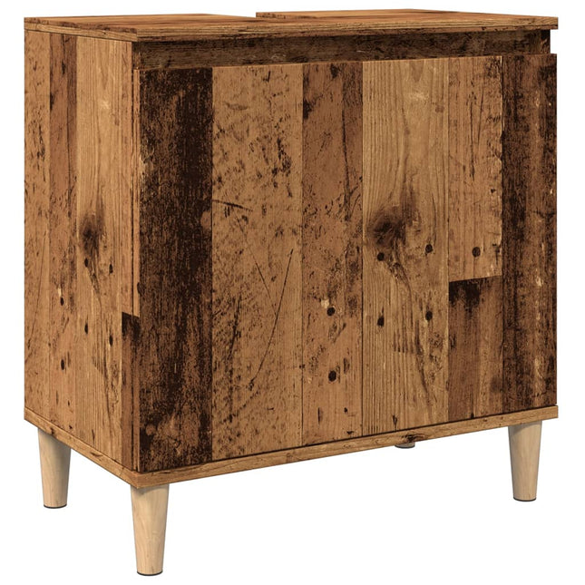 Mobile Lavabo Legno Antico 58x33x60 cm in Legno Multistrato