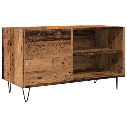 Mobile Porta Dischi Legno Antico 84,5x38x48cm Legno Multistrato