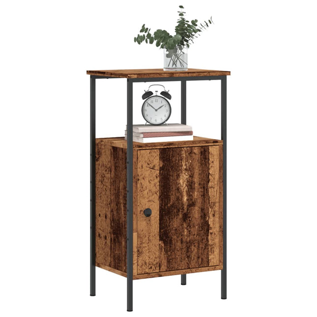 Comodini Legno Antico 2 pz 41x31x80 cm in Legno Multistrato