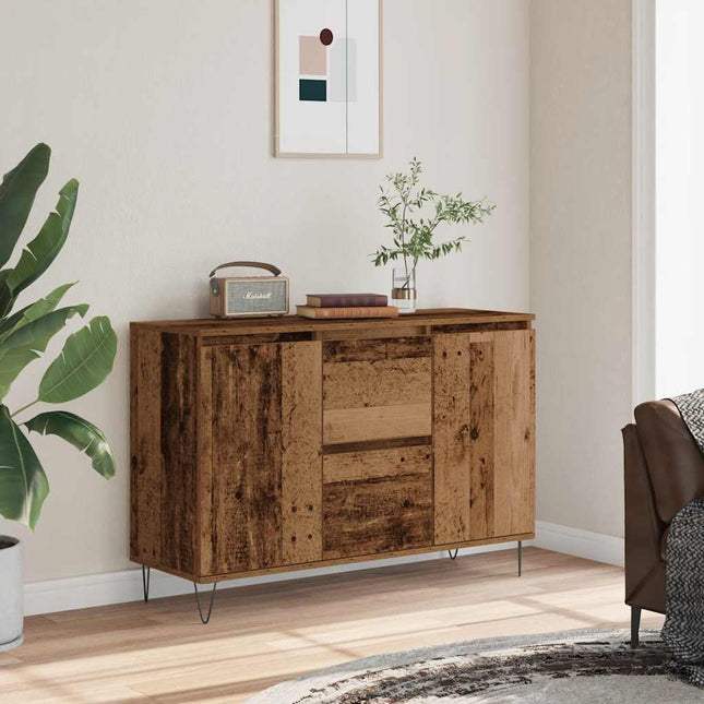 Credenza Legno Antico 104x35x70 cm in Legno Multistrato